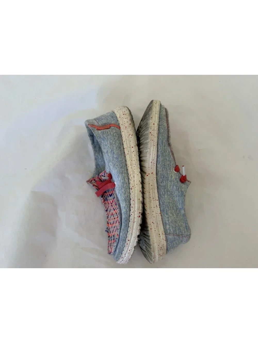 Hey Dude Wendy Playa Vista Rojo Shoes Size 7 Multicolor Speckled Soles